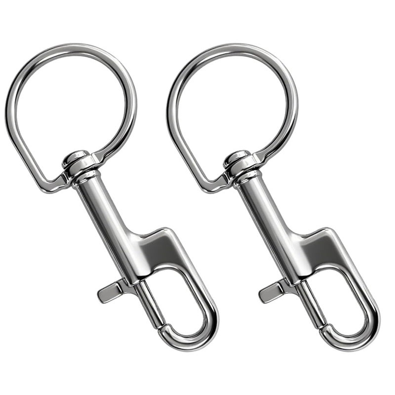 QAVBFA 2 PCS Swivel Bolt Snap Diving Clips – Premium Stainless Steel Single Ended Snap Hooks Buckle for Pet Leash, Scuba Diving, and More (2PCS-Alien Hook 110mm) - Image 1